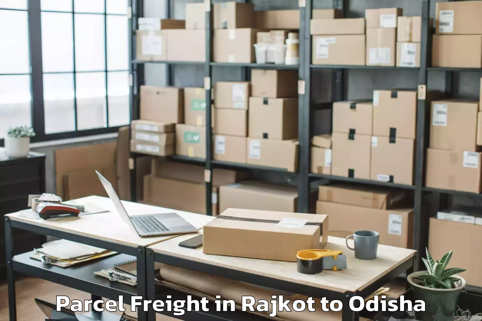 Book Rajkot to Garabandha Parcel Freight